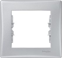 Рамка горизонтальная Schneider Electric Sedna 1-м. алюминий картинка